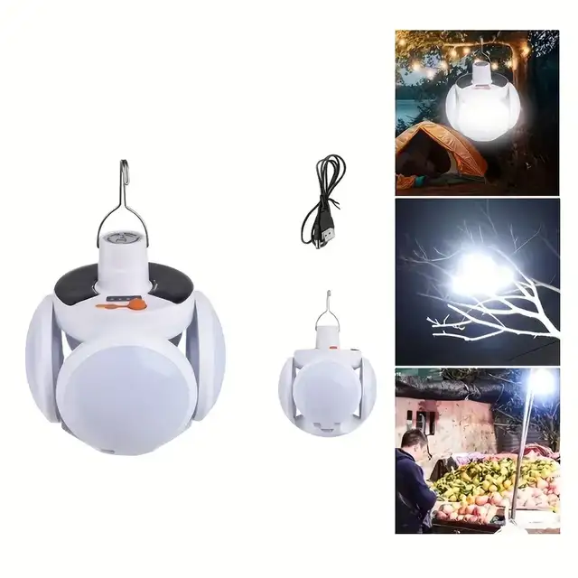 Lanterne lampe ventilateur camping  solaire LED fan solar lamp in Indoor Lighting & Fans in Laval / North Shore - Image 3