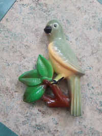 Beautiful Vintage Chalkware Bird Wall Hanging