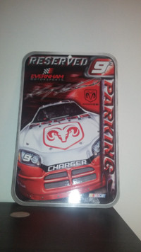 Kasey Kahne Sign street parking NASCAR 9 Dodge  Reserved Parking