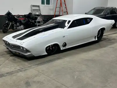 Promod/Doorslammer/ Top sportsman car ! 540cid big block chev , hogans sheet metal dual injector int...