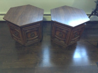 Vintage End Tables with lots of Storage Space