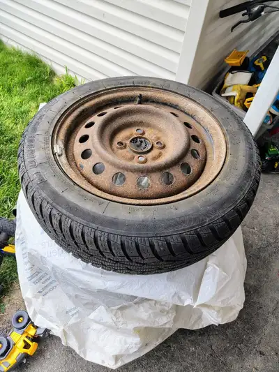 Four holes, was on a Toyota Yaris. 16", 4x115x15