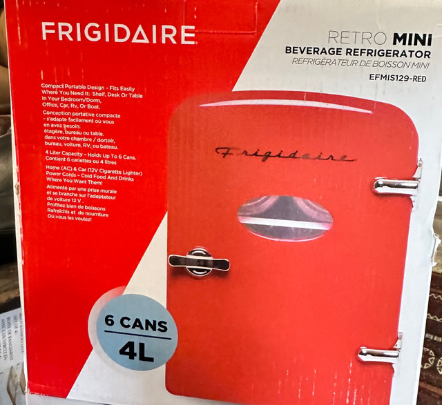 NEW! Frigidaire-RED Mini Portable Compact Personal Fridge  in Refrigerators in Ottawa