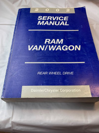 2002 RAM VAN / WAGON FACTORY SERVICE MANUAL #M1408