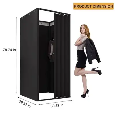 Portable Clothing  Fitting Room - Black, View more