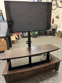 39” Samsung TV + Console Stand