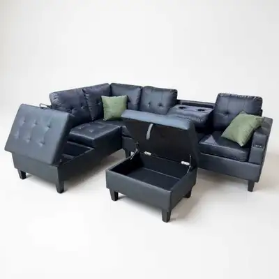 Soft and durable 7 seater leather sectional sofa , View more