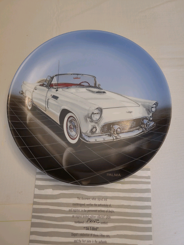 56 T-Bird  by Philip Palma 1988 Collector Plate in Other in Oakville / Halton Region - Image 2