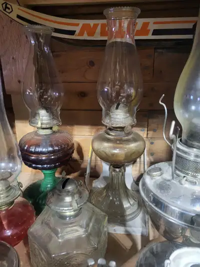 I have several Antique coal oil lanterns, starting from $15 - $45 each . One metal one left, For a q...