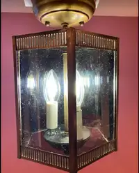 Small Brass 3-Light Pedant Lantern