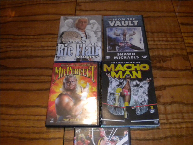 Lot of 5 WWE WWF dvd new & used World Wrestling Entertainment in CDs, DVDs & Blu-ray in Oakville / Halton Region