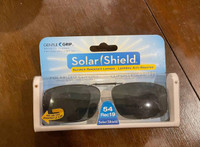 Clip-on sunglass, new in box
