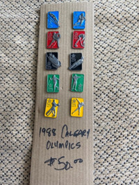 Olympic Pins, Calgary 1988