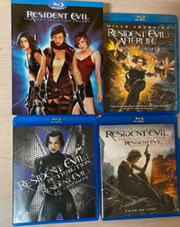 All Resident Evil movies on blu ray