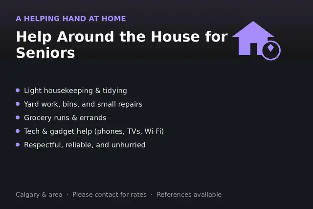 Help Around the House for Seniors - Calgary