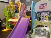5 in1 slide and swimg play set