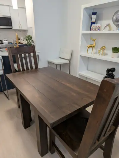 3-piece Dining Set - Solid Wood, View more