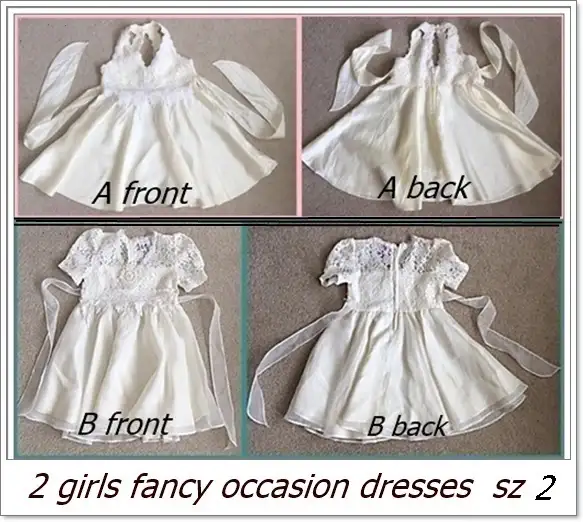 Girls Fancy Occasion Dresses Sz 2T $10 Each