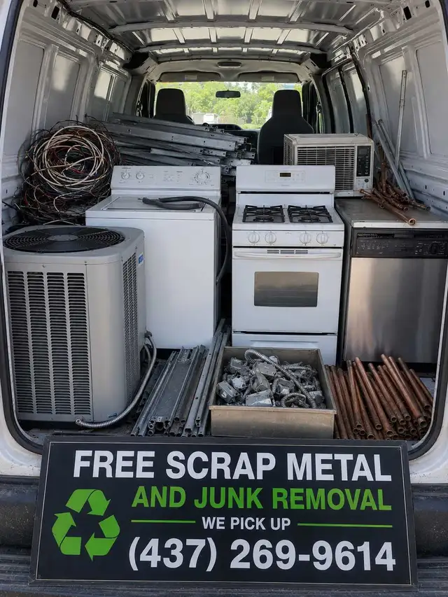 Free scrap metal and junk removal pick up 