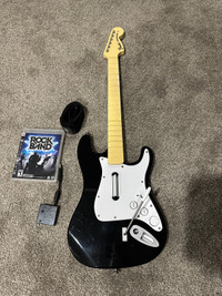 Ps3 wireless guitar with dongle and game