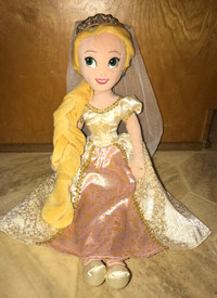 Disney Store Princess Rapunzel Tangled Wedding Large 20" Plush