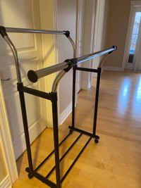 Rolling Clothing rack