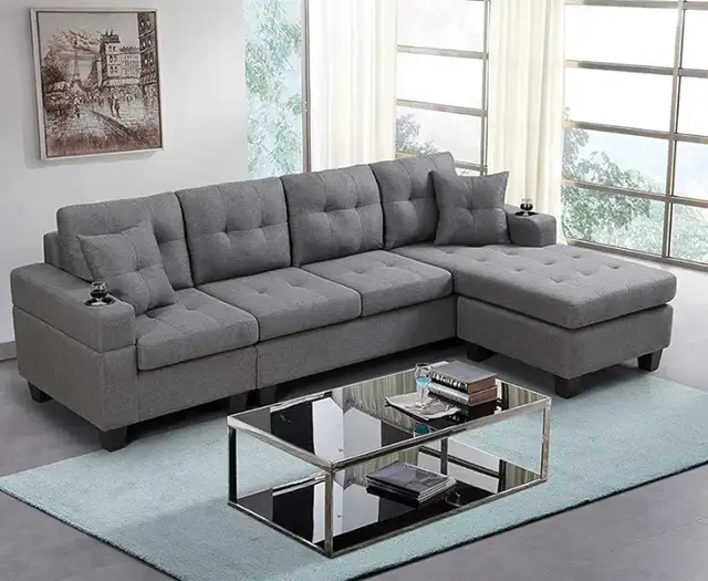 Family Seater Event New Discount L-Sectional Sofas Set for Home