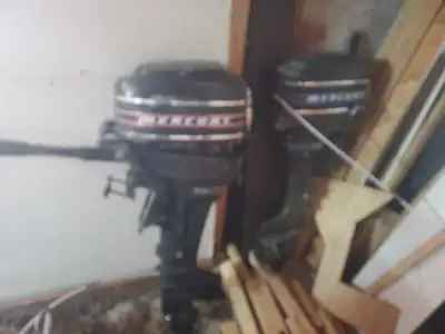 2 Mercury 75HP one runs but needs shifter other does not run but has shifter assembly intact, and is...