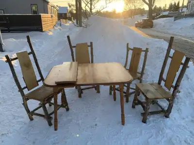 BHB Bushcraft Chairs and Vintage Dining Table, View more