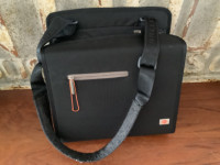 MERRELL James Lindars Design Laptop Bag Black Shoulder Strap