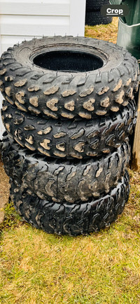 NEWER TAKE OFF 25" ATV TIRES
