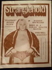 Toronto Stranglehold Wrestling Program Dec 12 1982 Backlund Rose