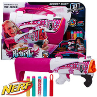 NEW Nerf Rebelle SECRET SHOT transforming purse bag blaster gun