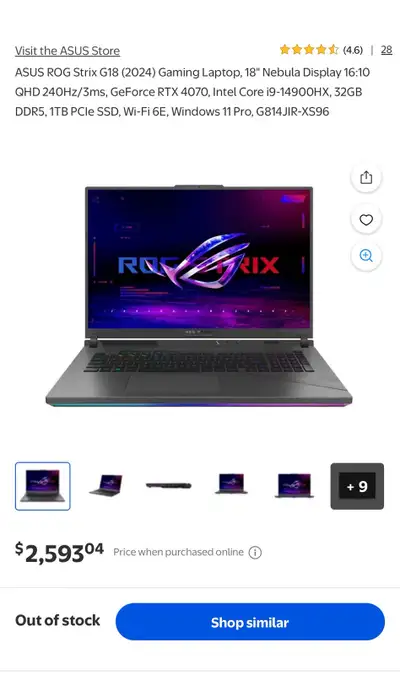 High End Gaming Laptop, View more