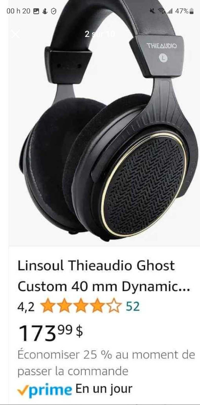 Thieaudio Ghost Casque supra-auriculaire à dos ouvert avec câble dans Haut-parleurs, écouteurs et micros  à Longueuil/Rive Sud - Image 2