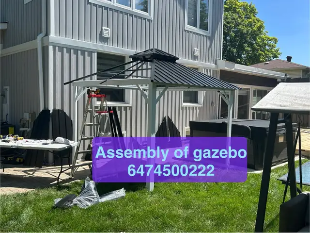 assembly of gazebo in Outdoor Tools & Storage in Oakville / Halton Region - Image 3