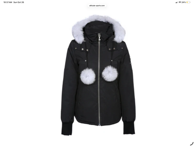 Women’s Moose Knuckles bomber  Black -$500, View more