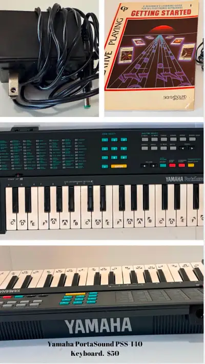 Yamaha PSS-140 Electronic Keyboard Adapter Box Manual, View more