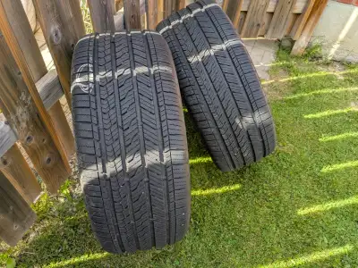 ONLY 8000KM, But one had a nail, easy fix. Both tires date code are 5323