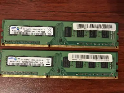 DDR3 Samsung RAM for Desktop PCs(Gaming) 4GB (2x2), View more