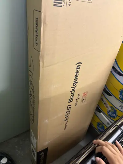 Queen bed frame and mattress brand new!!!!, View more