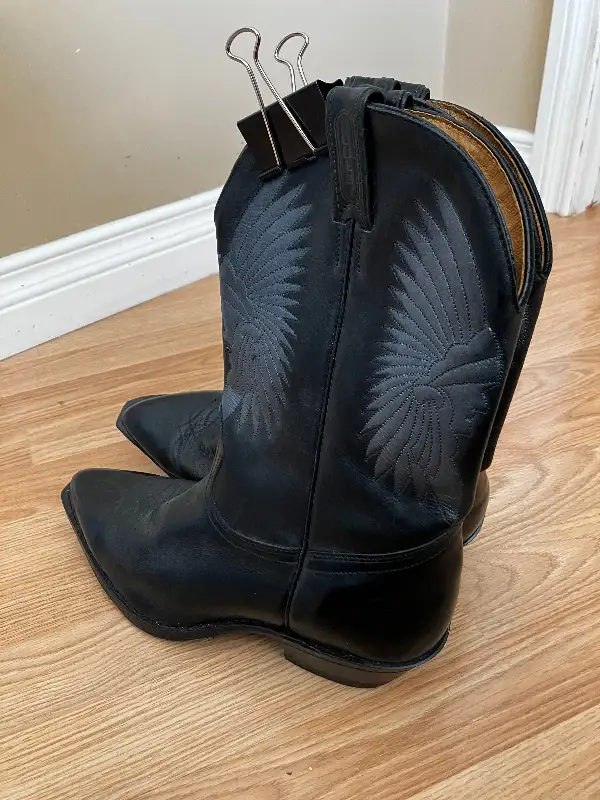 BOULET BOOTS Vtg. Western #9506 - Feather Head Size 10 Brand New in Men's Shoes in Edmonton - Image 10