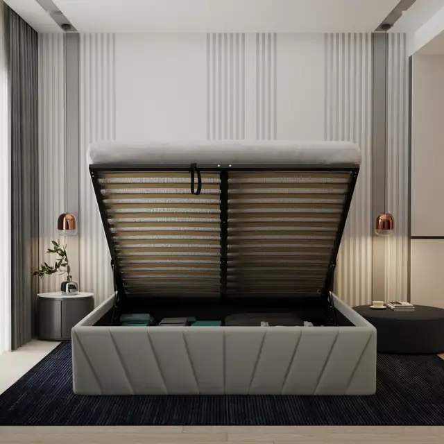 Brand New Storage Bed | Queen Bed | King Bed | Same Day Delivery in Beds & Mattresses in Peterborough - Image 3