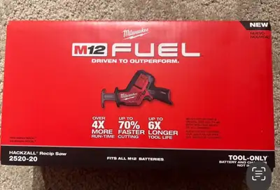 Brand new Milwaukee m12 fuel hackzall recip saw, View more