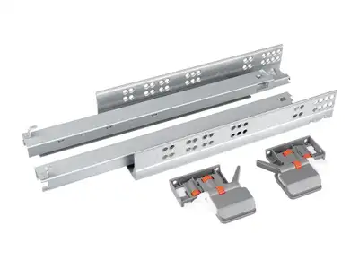 Concealed Drawer Slides with Soft-Close | 500mm Full Extension, View more