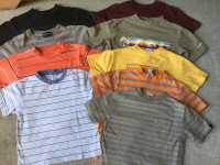 BOYS SUMMER CLOTHING (15 ITEMS 9 shirts 6 pants))  - SIZE 4 (XS)
