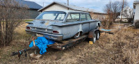 Super combo deal.  18' Car Hauler with 60 Ford wagon. 