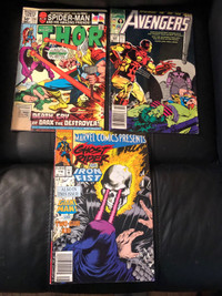  Three vintage Marvel comic books