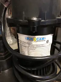 Burcam sump pump