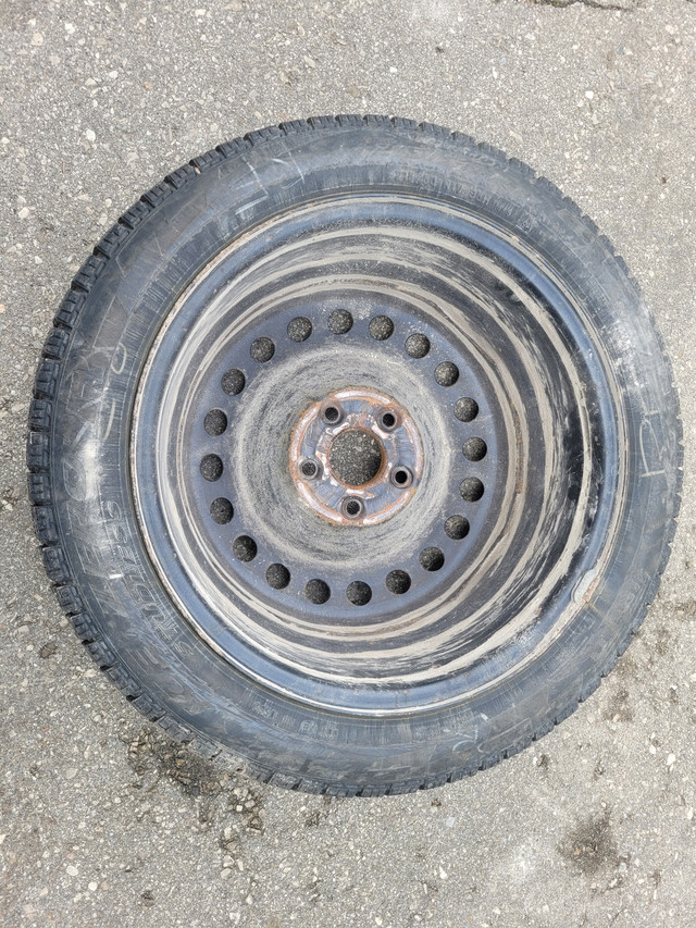 4 Pirelli Ice Zero Snow Tires - full set with rims in Tires & Rims in Guelph